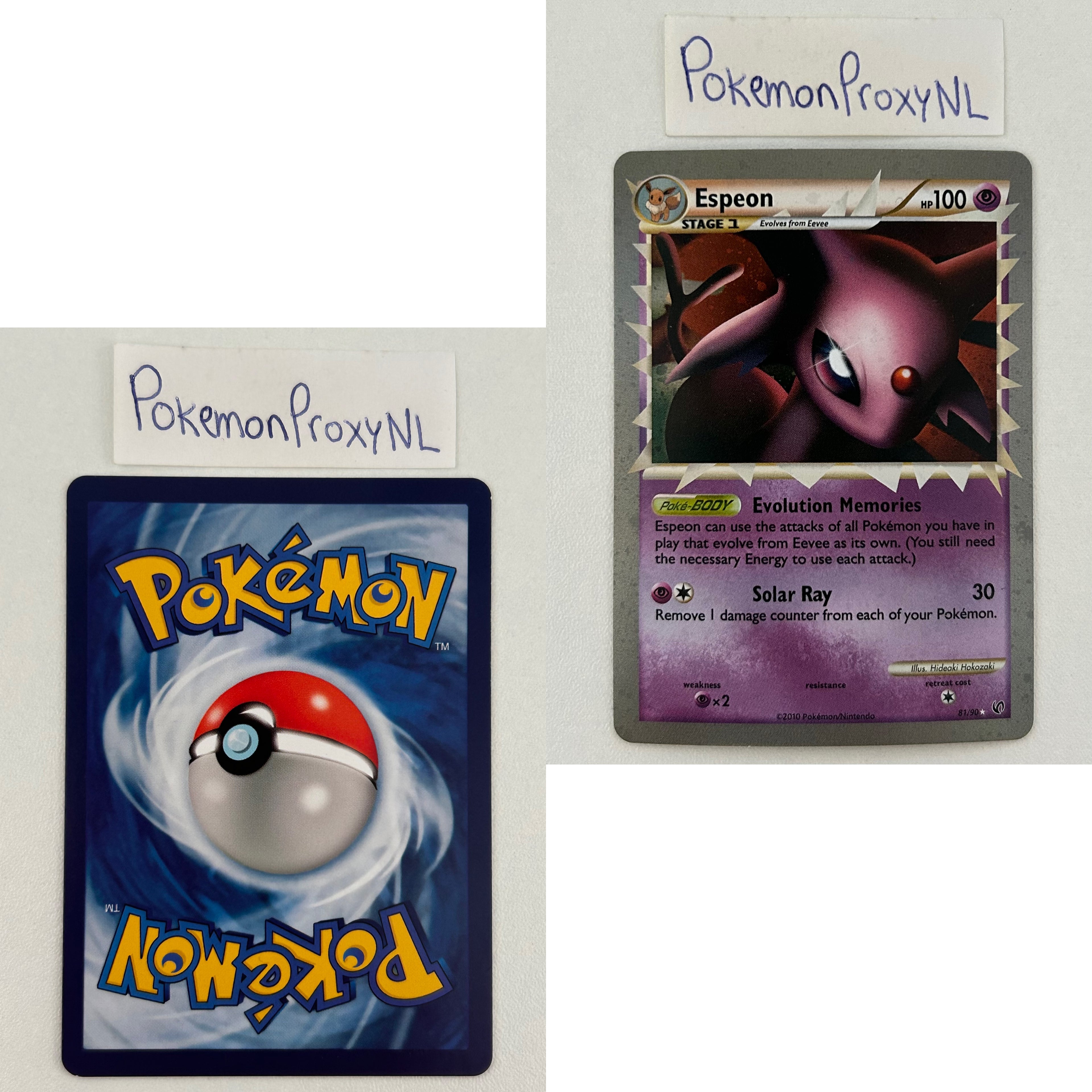 Undaunted Set (UD) / 2010 / PROXY Pokémon TCG card(s)