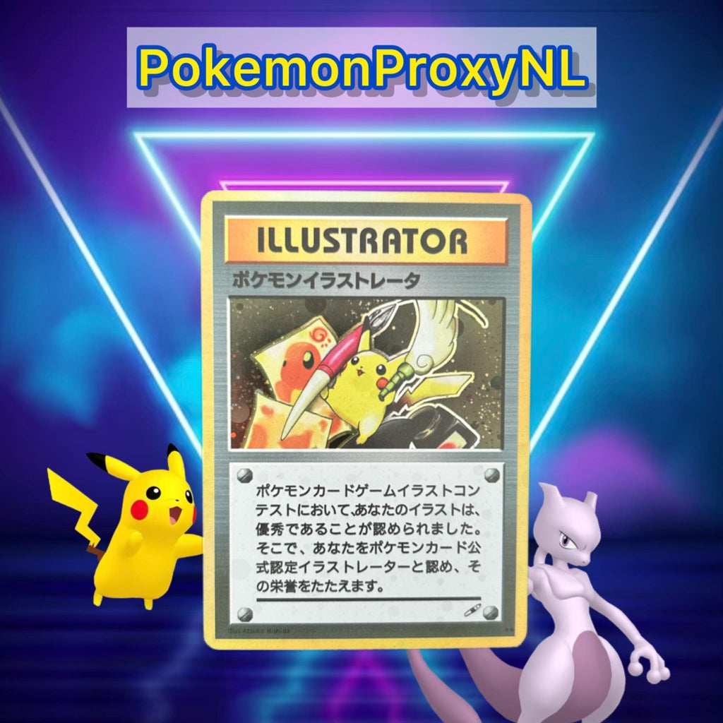 ILLUSTRATOR Pikachu card (Japanese) / Japanse promo / 1998 / PROXY Pokémon TCG card(s)