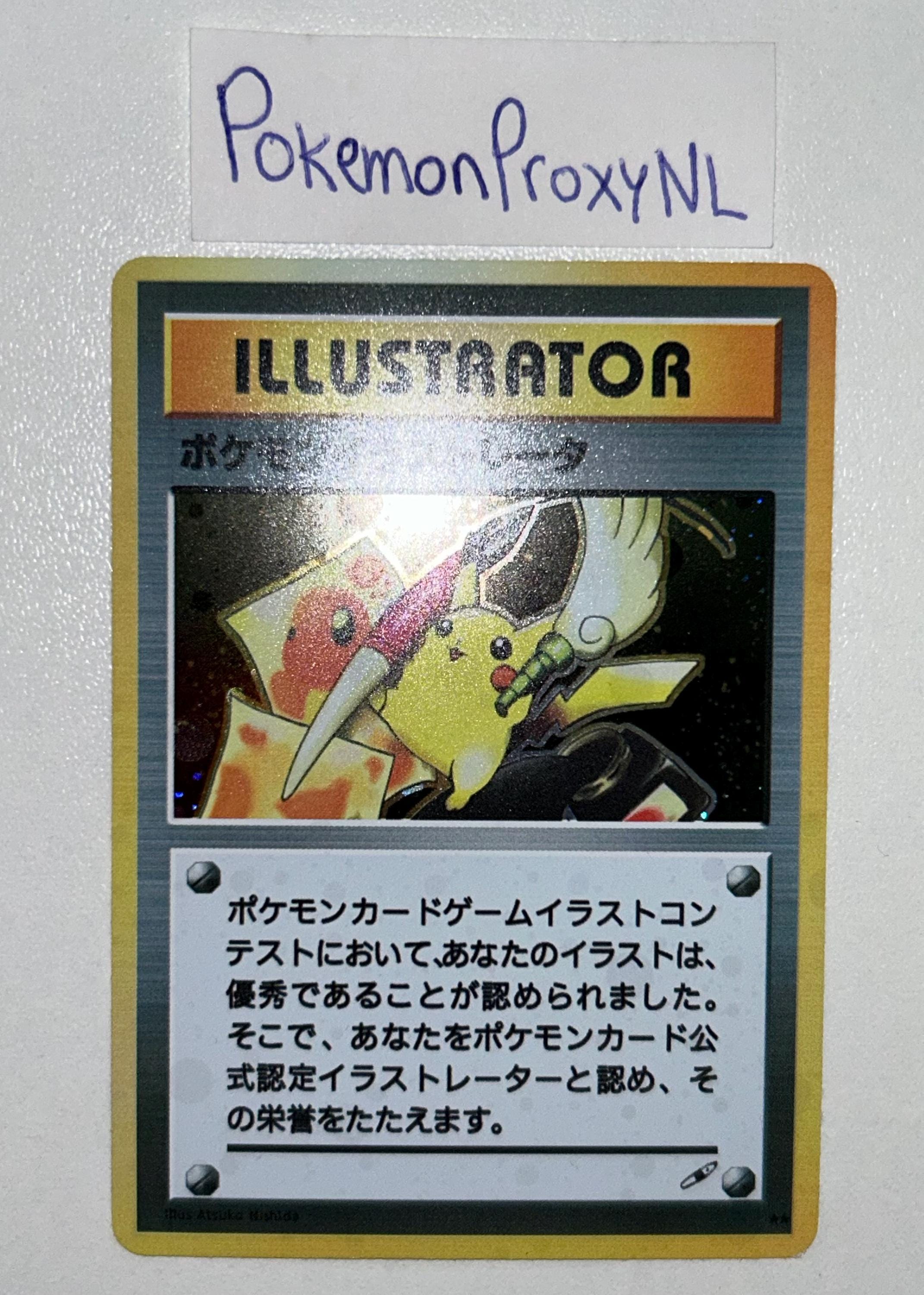 ILLUSTRATOR Pikachu card (Japanese) / Japanse promo / 1998 / PROXY Pokémon TCG card(s)